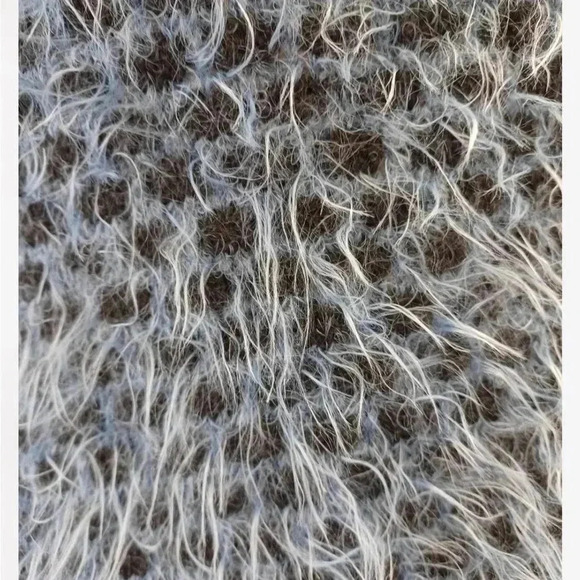 Iperico  One Size Cowl Neck Blue & Black Poncho - Picture 10 of 10